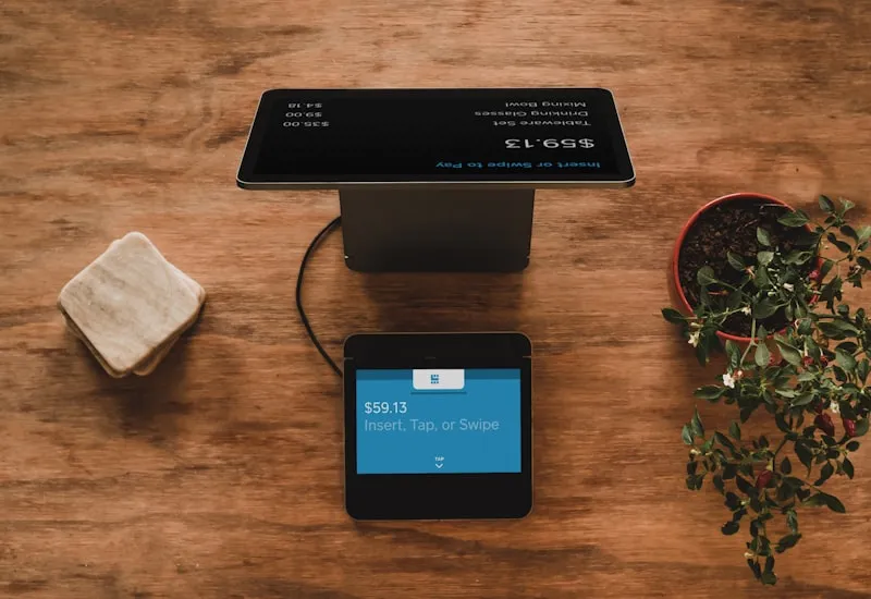 TrackThali Premium Restaurant POS Checkout Tablet